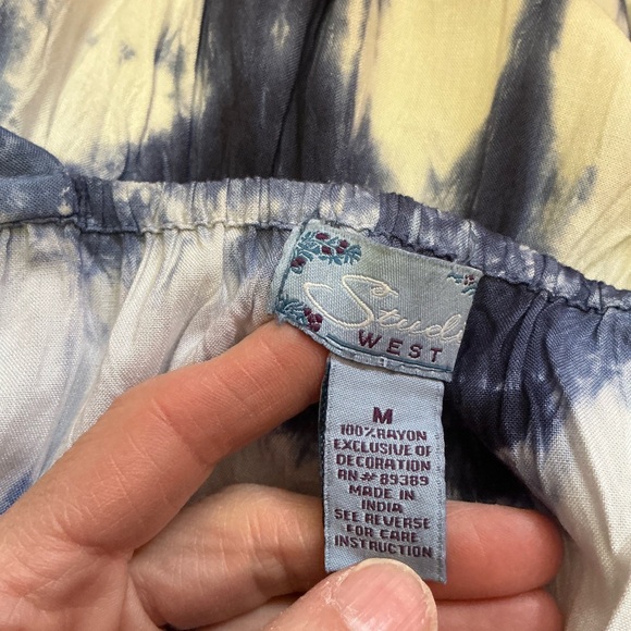 American Woman hippie chic tie dye maxi dress - Picture 2 of 10